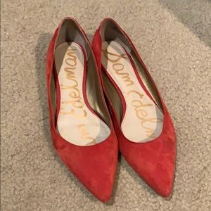 8.5 Red Sam Edelman flats